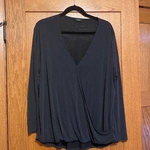 Lucky Brand barely used blouse black SZ XL